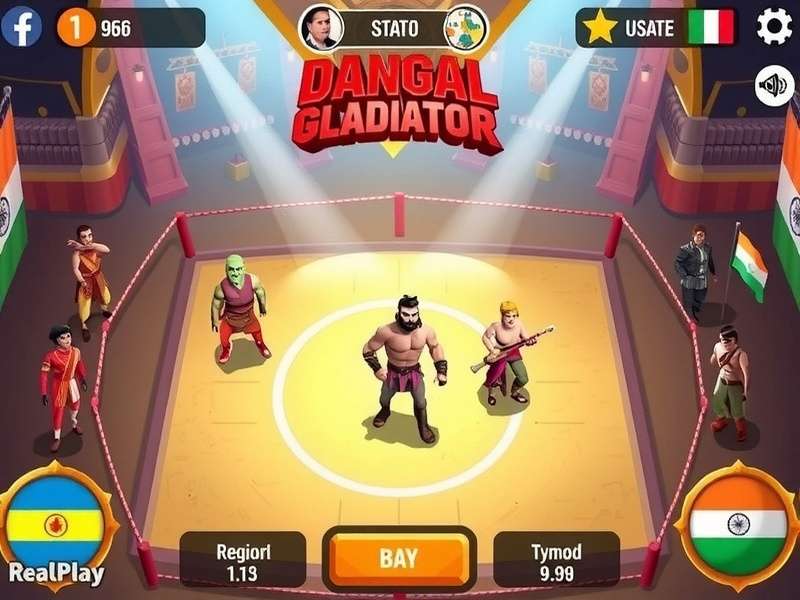 Dangal Gladiator Main Gameplay with Desi Wrestling Arena and Regional Characters